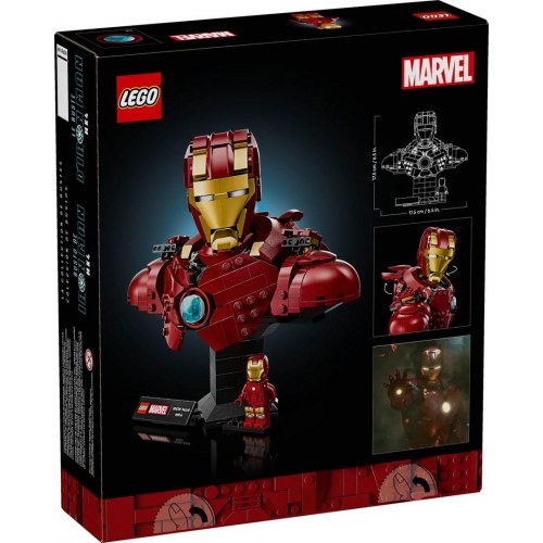 LEGO Marvel Iron Man MK4 buste 76327 – voksen byggesæt
