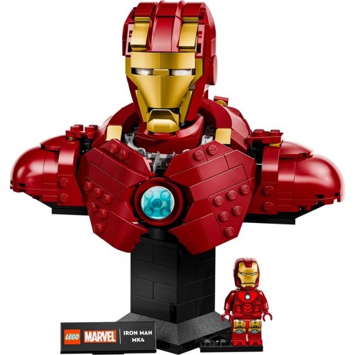 LEGO Marvel Iron Man MK4 buste 76327 – voksen byggesæt