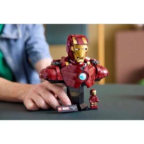 LEGO Marvel Iron Man MK4 buste 76327 – voksen byggesæt