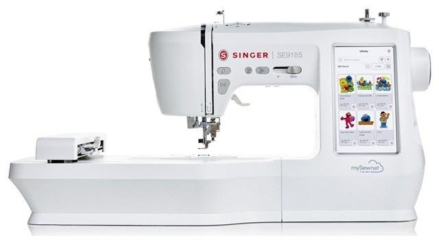 Symaskine med broderi – Singer SE 9185 med Wi‑Fi, hvid