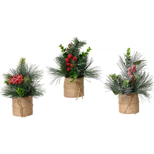 Juledekoration kunstig plante Everlands 20 × 15 cm (3 stk.)