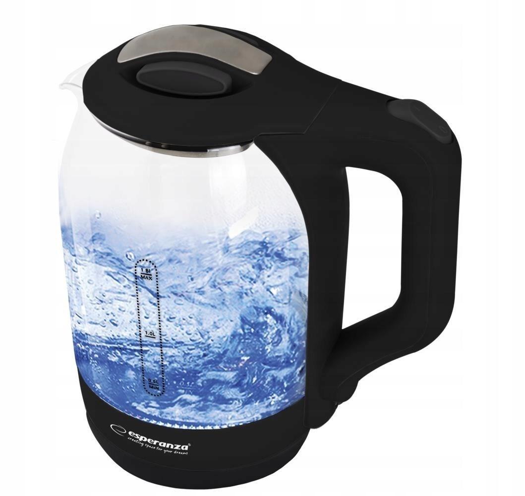 Elkedel Esperanza EKK025K 1,7 l – sort/gennemsigtig, 1.500 W billede