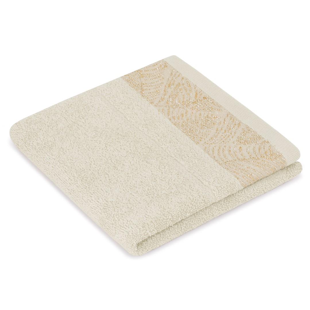 Håndklæde 50×90 - AmeliaHome Bellis, beige klassisk