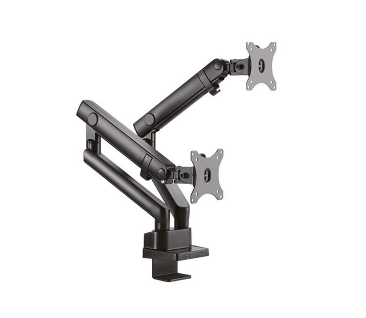 Skærmholder til 2 skærme RAIDSONIC ICY BOX IB-MS314-T, bordklemme, sort, op til 32" billede