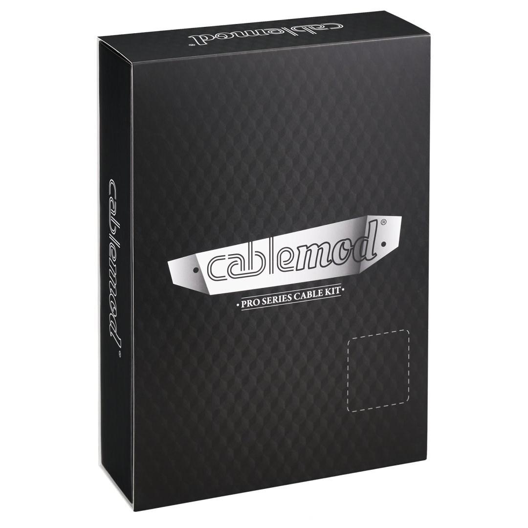 Kabelsæt til strøm - CableMod Pro Series, rød/carbon (intern) billede