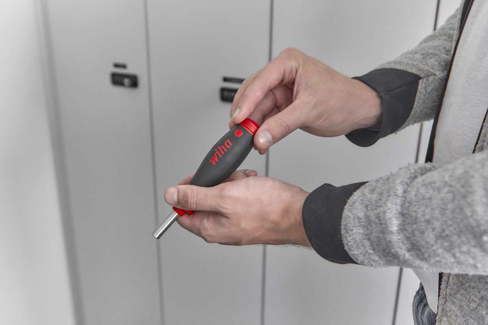 Skruetrækker med bits Wiha - multibit, lige kærv, 8 dele