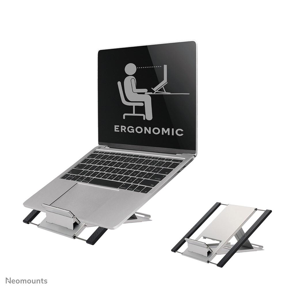 Laptop stander - Neomounts NSLS100 10-22" foldbar, kompakt, universal billede