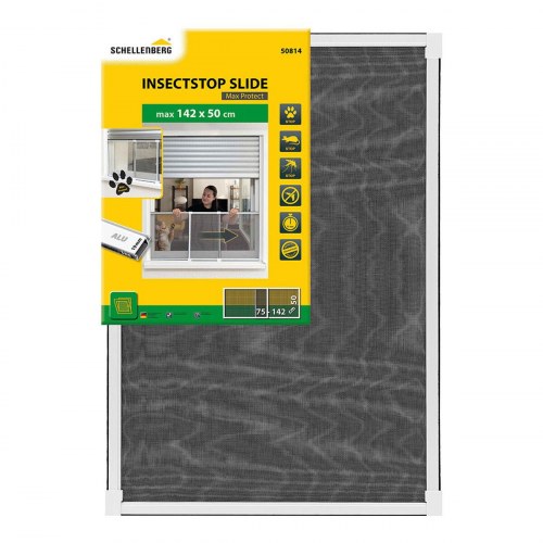 Insektnet til vindue Schellenberg 50 x 75-142 cm