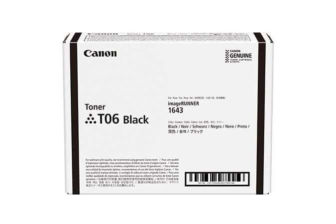 Toner Canon T06 sort - original billede