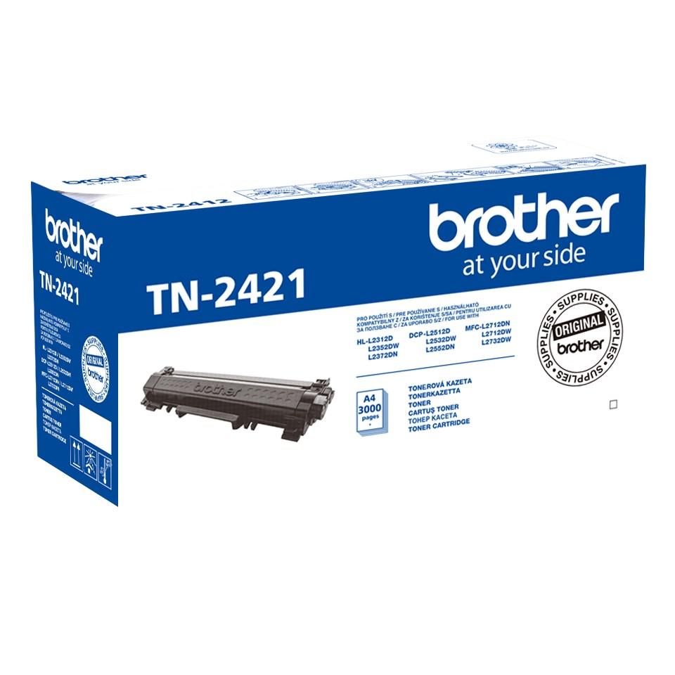 Tonerpatron Brother TN-2421 - sort, original billede