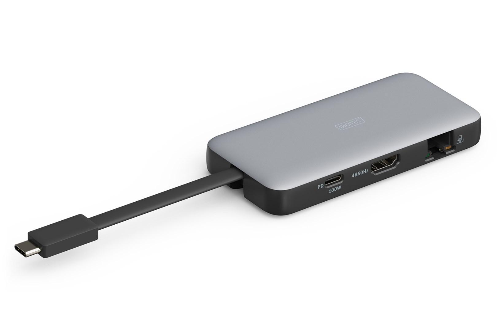 USB-C dockingstation 7‑port - DIGITUS Travel billede