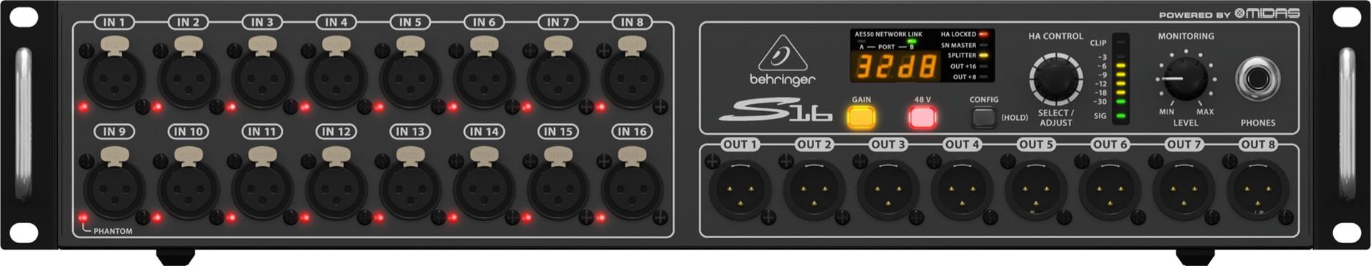 Digital stageboks Behringer S16 â audio modul