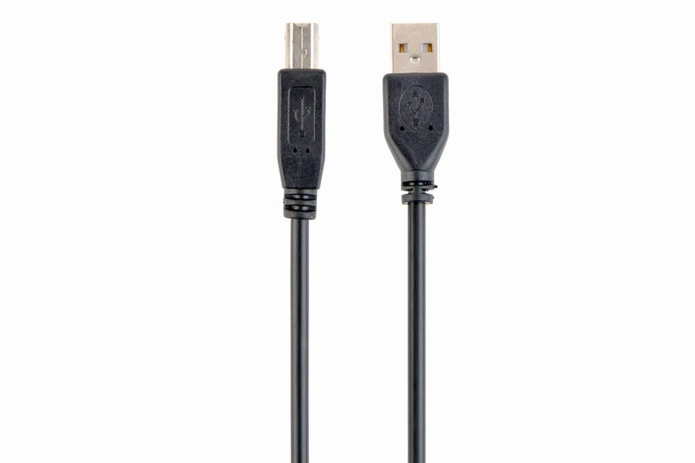 USB-kabel USB A til USB B 3,04 m - Gembird, sort billede