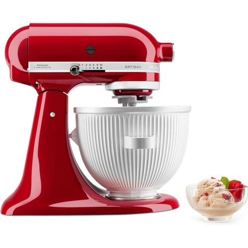 Ismaskine skål til KitchenAid 5KSMICM - hvid