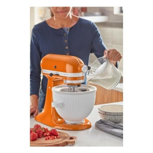 Ismaskine skål til KitchenAid 5KSMICM - hvid