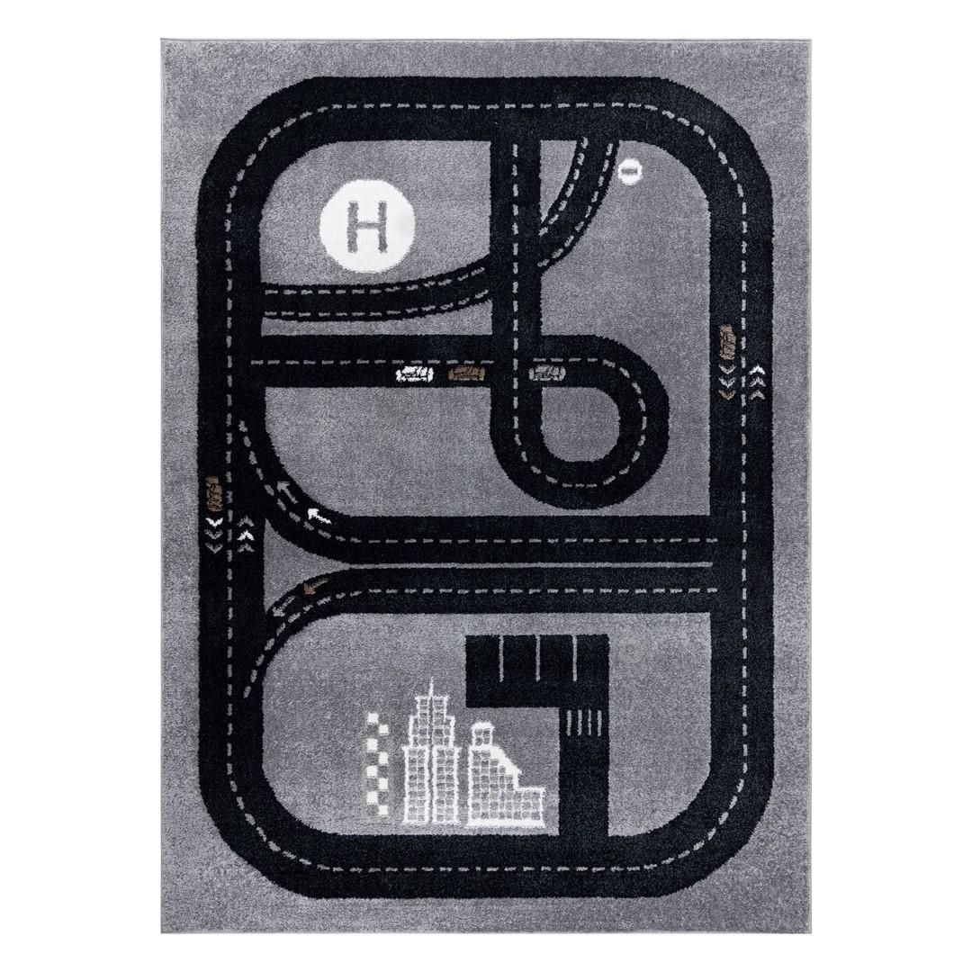 Gulvtæppe - Hakano Beo Track, grå 160×220 cm