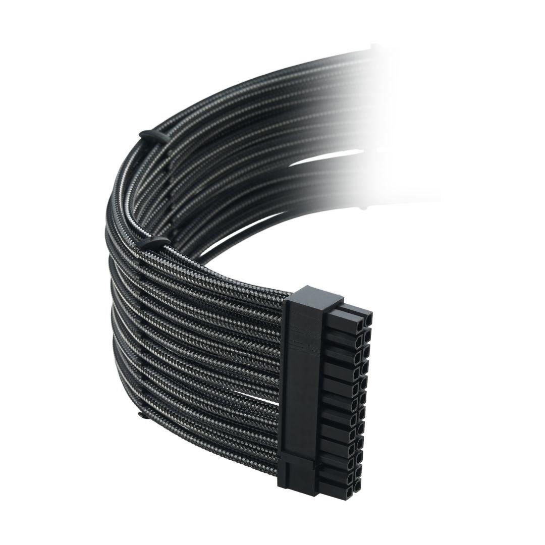 Strømforlængerkabel til PC - CableMod, intern, kulfiberfarve billede