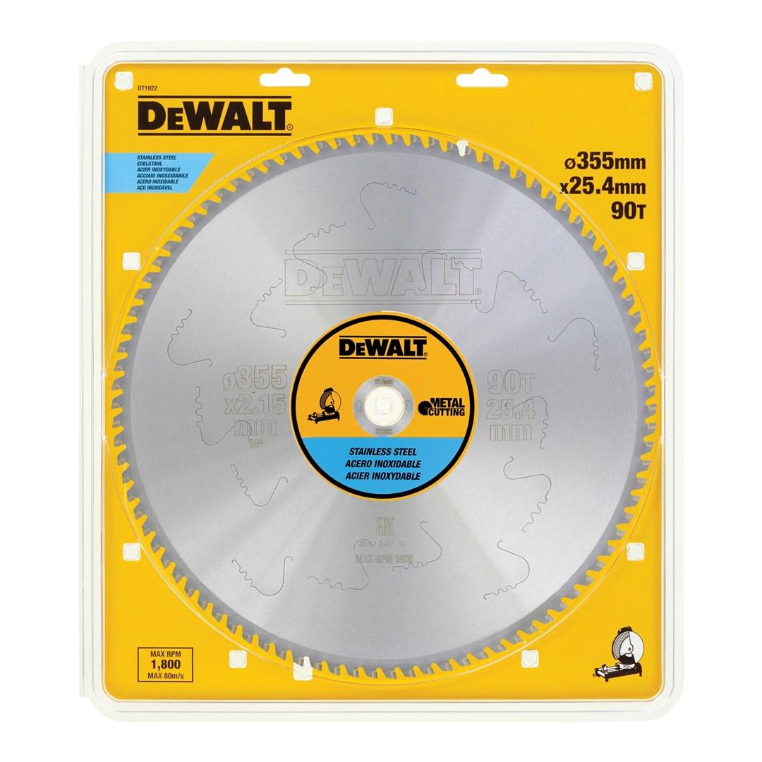 Klingesavklinge til metal DeWALT 355 mm - 90 tænder