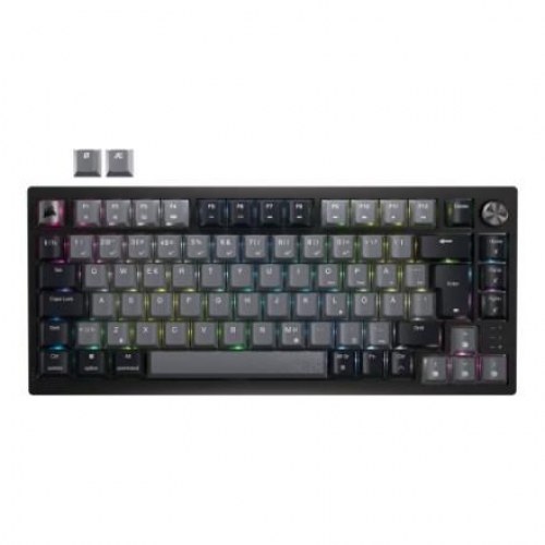 Gaming tastatur Corsair K65 Plus Wireless 75 % RGB – QWERTY Nordic, sort