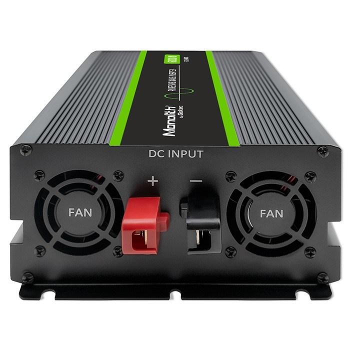 Sinus inverter Qoltec - ren sinus 3000 W (6000 W peak), 24 V til 230 V billede