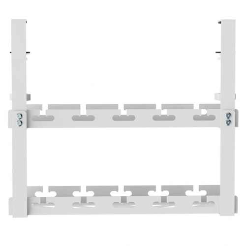 Kabelholder til skrivebord – Maclean under-bord kabelorganizer, 2 niveauer, hvid