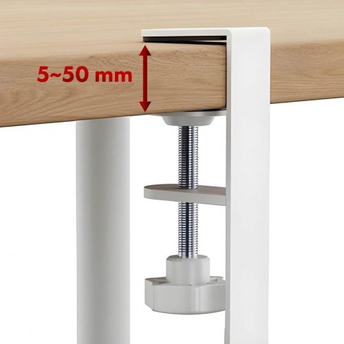 Kabelholder til skrivebord – Maclean under-bord kabelorganizer, 2 niveauer, hvid