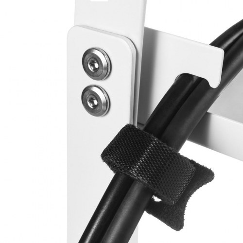 Kabelholder til skrivebord – Maclean under-bord kabelorganizer, 2 niveauer, hvid