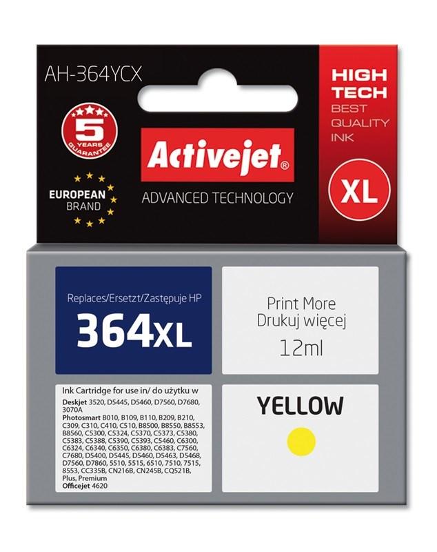 BlÃ¦kpatron HP 364XL gul â Activejet Premium 12 ml (kompatibel)
