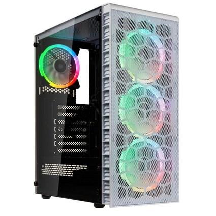 PC kabinet Kolink Observatory HF Mesh ARGB midi-tower - hvid billede