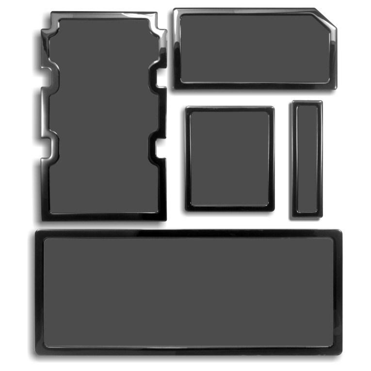 Støvfilter til computerkabinet, sort - DEMCiflex DF0483, 5‑pak