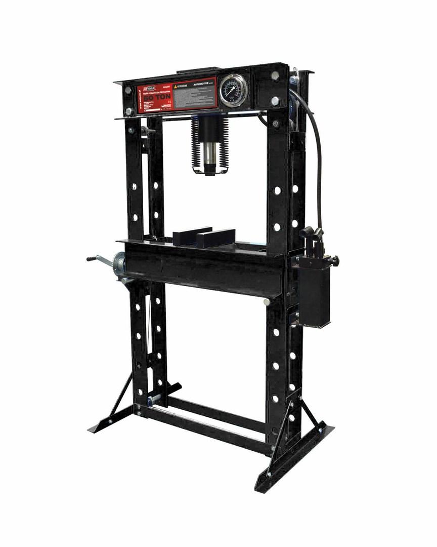 AW HYDRAULISK PRESSE MED MANOM. 50T DOBBELTSTEMPEL