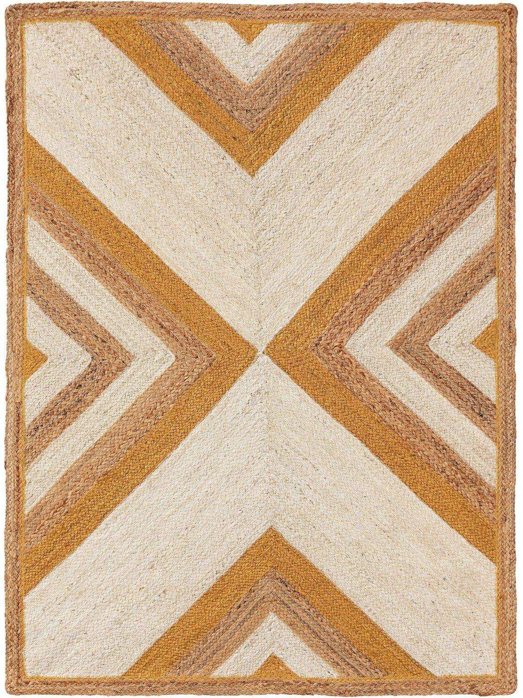 Gulvtæppe Benuta Frieda 80×120 - boho, gul, jute