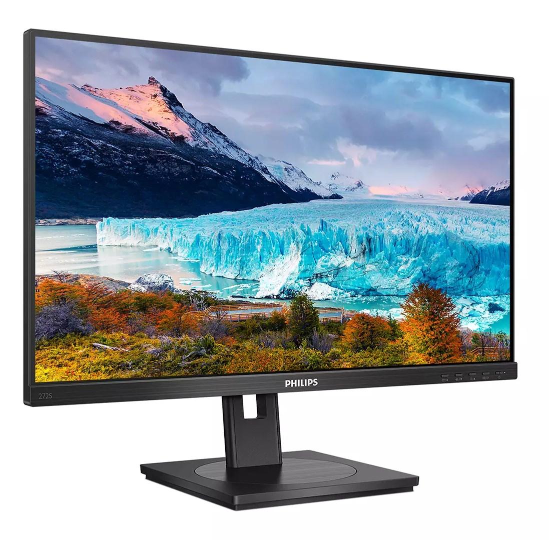 Skærm 27" Philips 272S1M - Full HD IPS, 75 Hz, sort billede