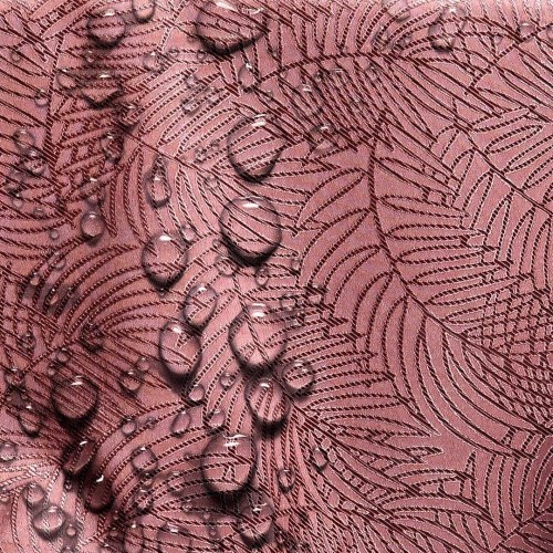 Dug lyserød 140×320 - AmeliaHome Gaia, præget plantemotiv