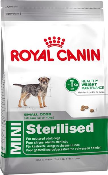 Hundefoder Royal Canin Mini Sterilised, tørfoder til voksne hunde – 8 kg billede