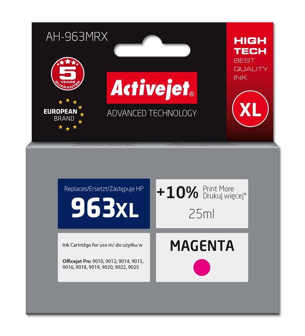 BlÃ¦kpatron HP 963XL kompatibel â Activejet Premium, magenta, 25 ml (erstatter HP 3JA28AE)