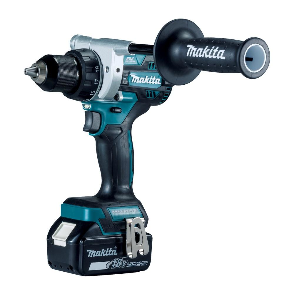 Boremaskine Makita DDF486RTJ 18 V, 2.100 o/min - sort/blå