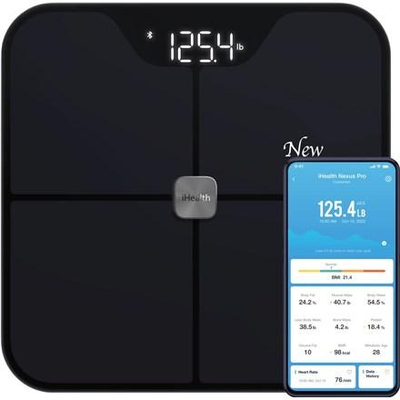 Diagnostisk personvægt iHealth Nexus Pro - trådløs, 181 kg, BMI, sort billede