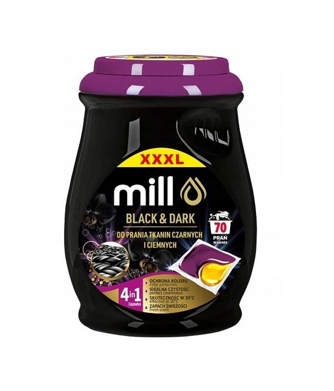 Vaskekapsler til sort og mÃ¸rkt tÃ¸j - Mill Black & Dark, 70 stk.