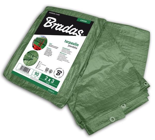 Presenning Bradas - grøn, 8 × 12 m med forstærket kant
