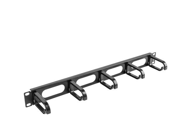 Kabelorganisator 19" 1U - Lanberg, type B, sort billede