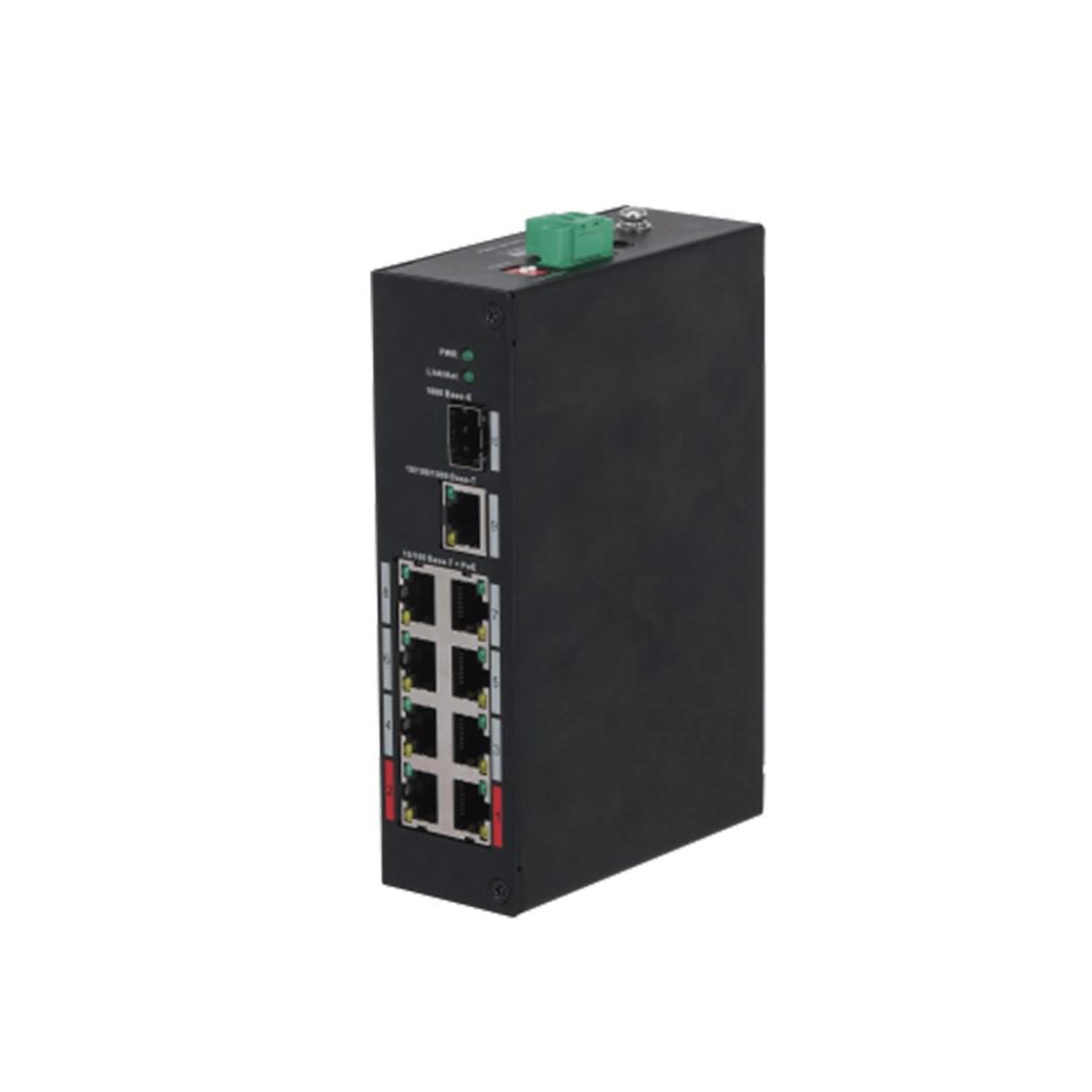 Dahua 8-Ports PoE 2.0 unmanged Switch (96W),GbE Uplink,1*SFP. PFS3110-8ET-96-V2- inkl. PSU