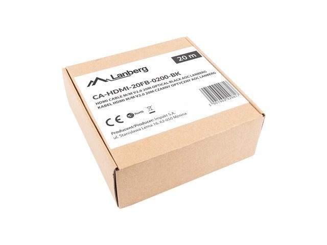 HDMI-kabel 20 m 4K 60 Hz v2.0 AOC â Lanberg