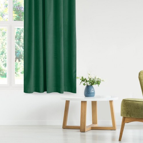 Mørklægningsgardin fløjl 265×175 cm - flaskegrøn | HOMEDE VILA