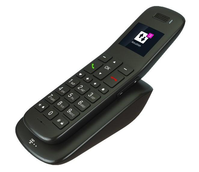 Trådløs fastnettelefon Telekom Speedphone 32 DECT – med nummervisning, sort billede