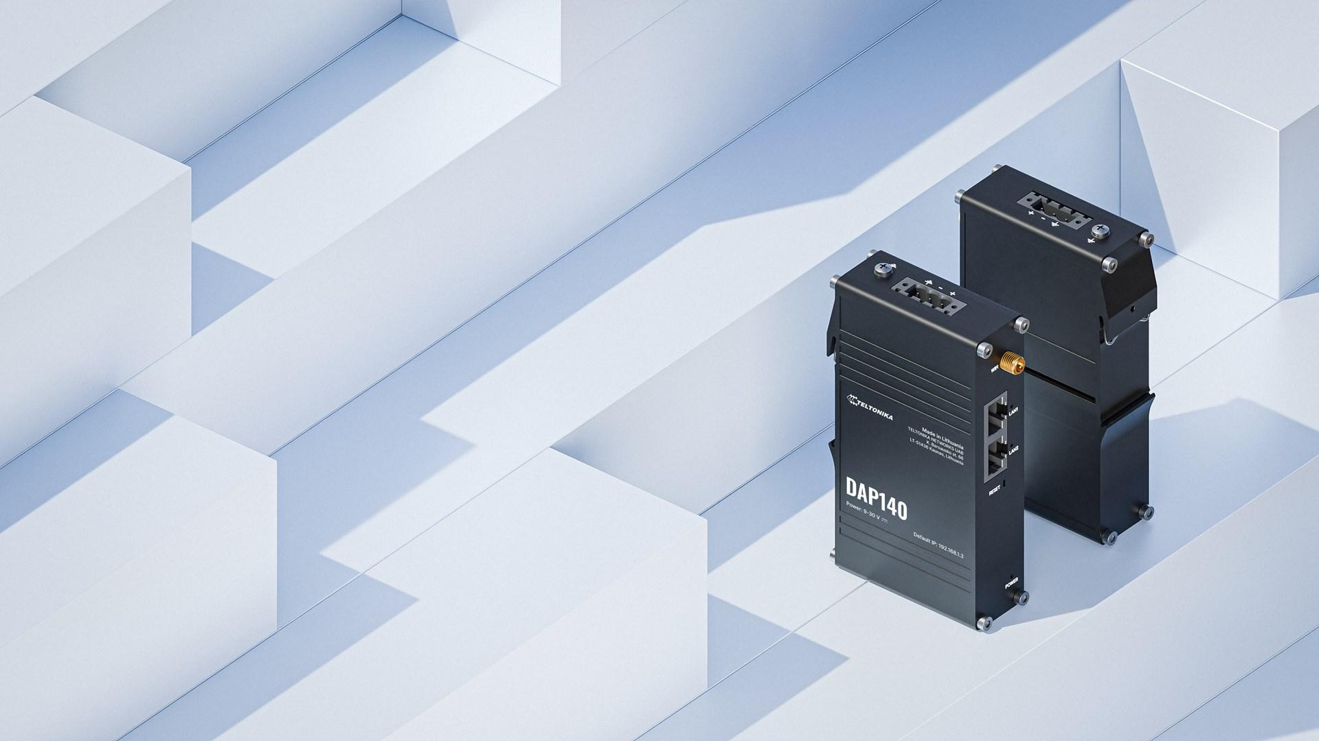 Adgangspunkt Teltonika DAP140 – 300 Mbit/s, sort, PoE billede