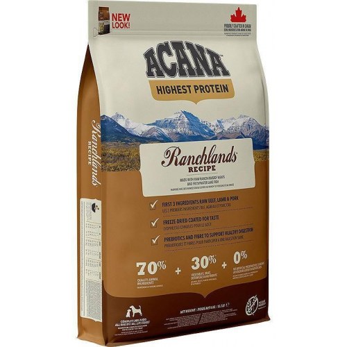 Hundefoder tørfoder ACANA Highest Protein Ranchlands 6 kg