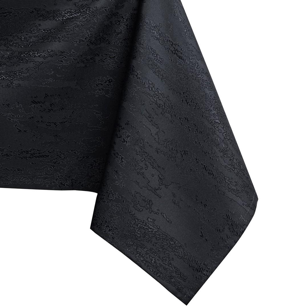Dug i polyester - AmeliaHome Vesta, sort præget, 110×110 cm