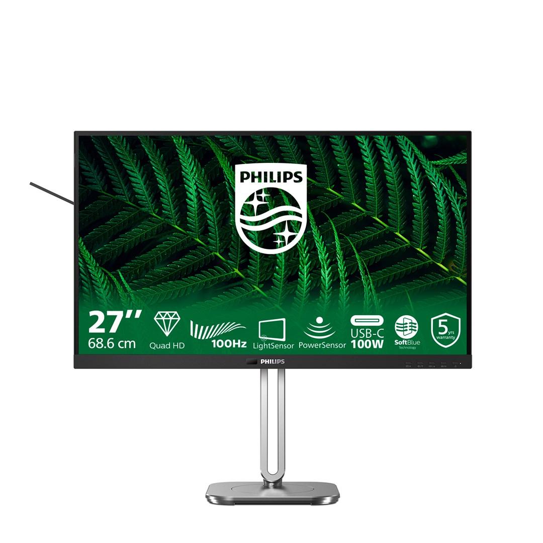 Skærm 27" Philips 5000-serien 27B2G5601 - QHD IPS, 100 Hz, USB‑C billede