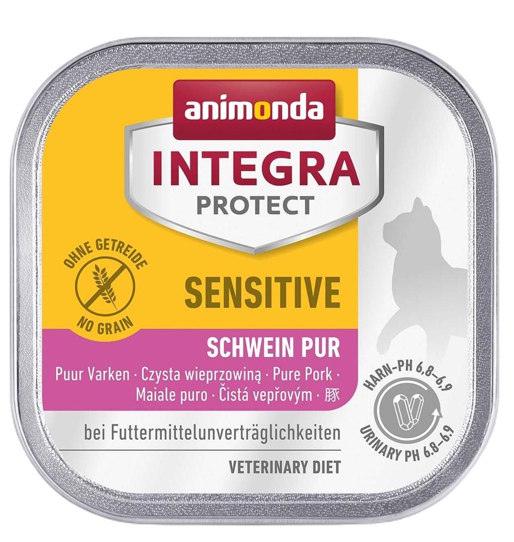 VÃ¥dfoder til kat â animonda Integra Protect Sensitive SvinekÃ¸d 100 g